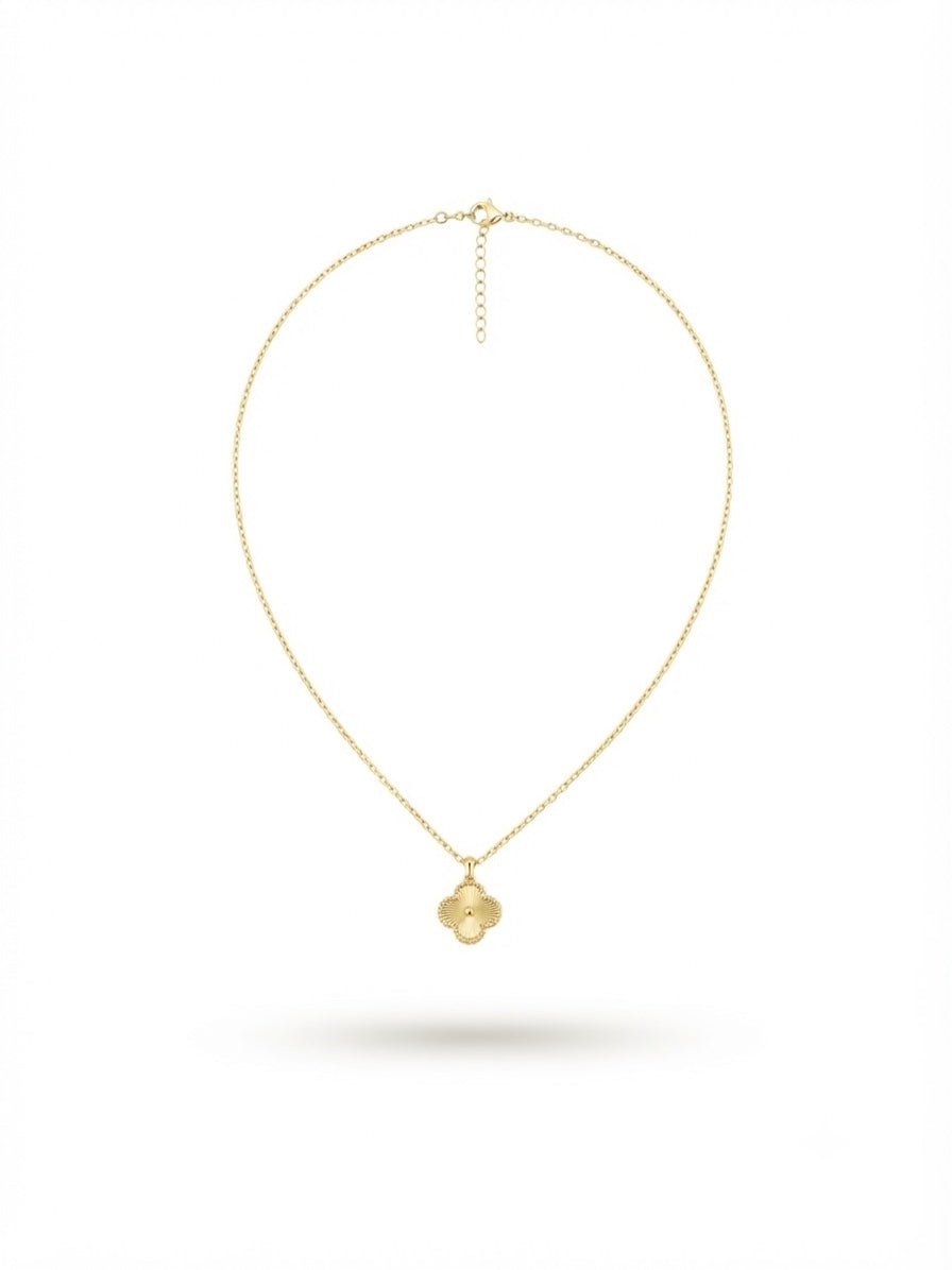 Elegante Vergulde Klaver Ketting - Minimalistische Good Luck Charm